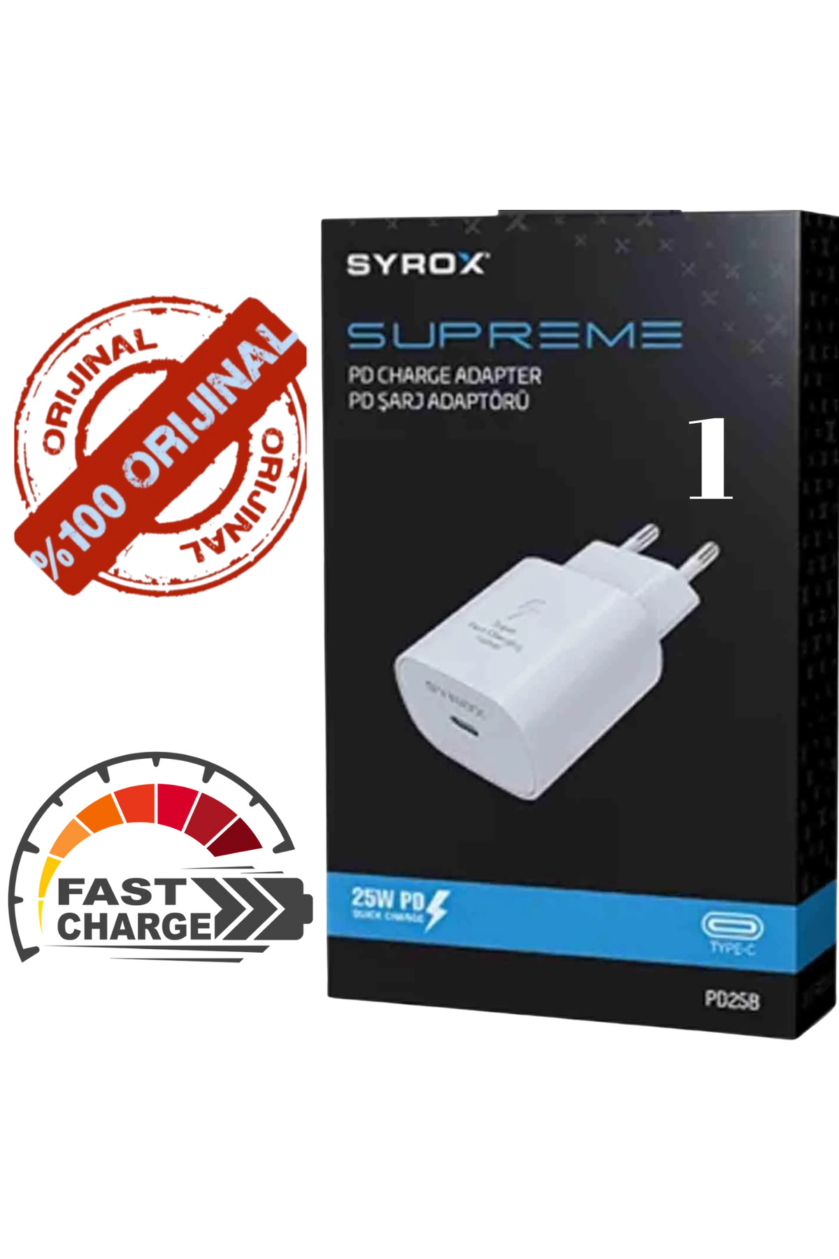 25w Type-c Girişli 3.0a Hızlı Şarj Adaptörü | Hızlı Şarj Destekli Usb C Duvar Priz Başlığı
