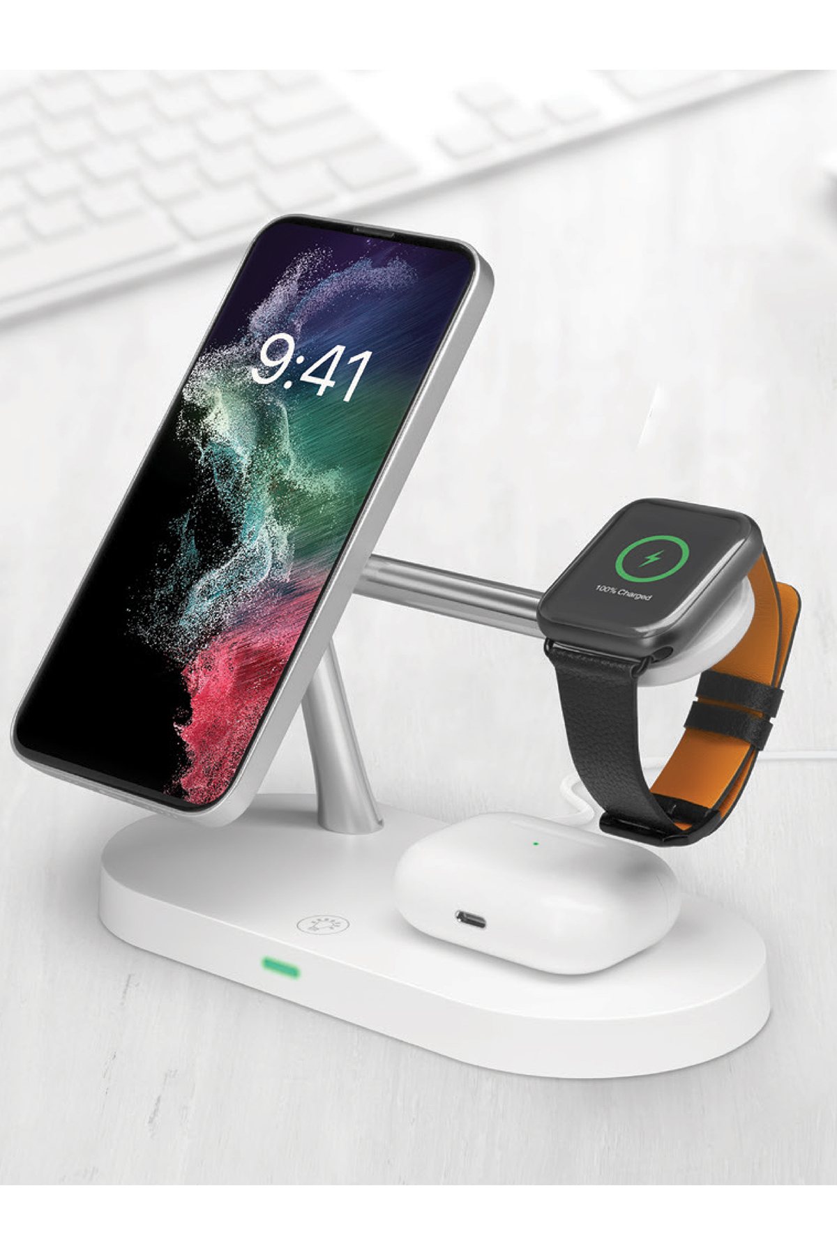3in1 WİREKESS CHARGER STAND ( 3 modelli temassız şarj istasyonu )