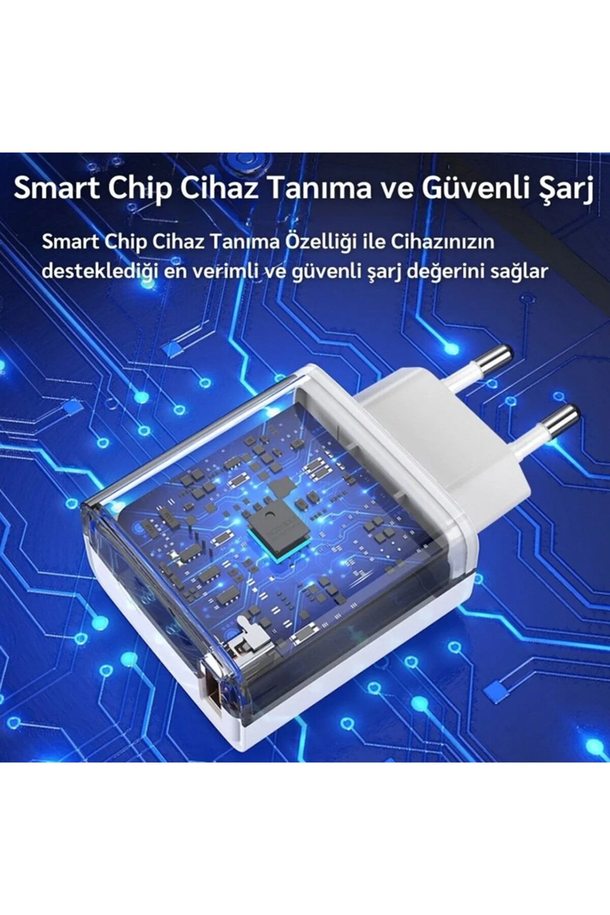 AC-107 67Watt, 1xUSB-A 1metre USB-A to USB-C Kablolu Duvar Şarj Aleti