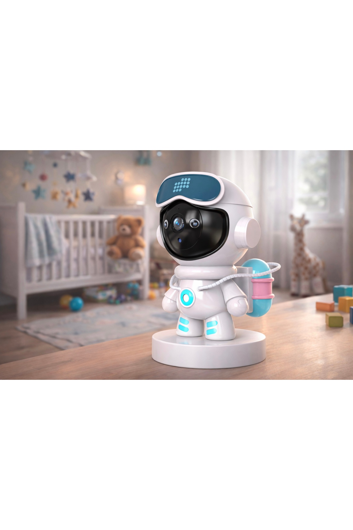 Al-NET 2.4g, Wifi PTZ 2mp Full HD Çift Yönlü İnterkomlu Akıllı Robot IP Kamera