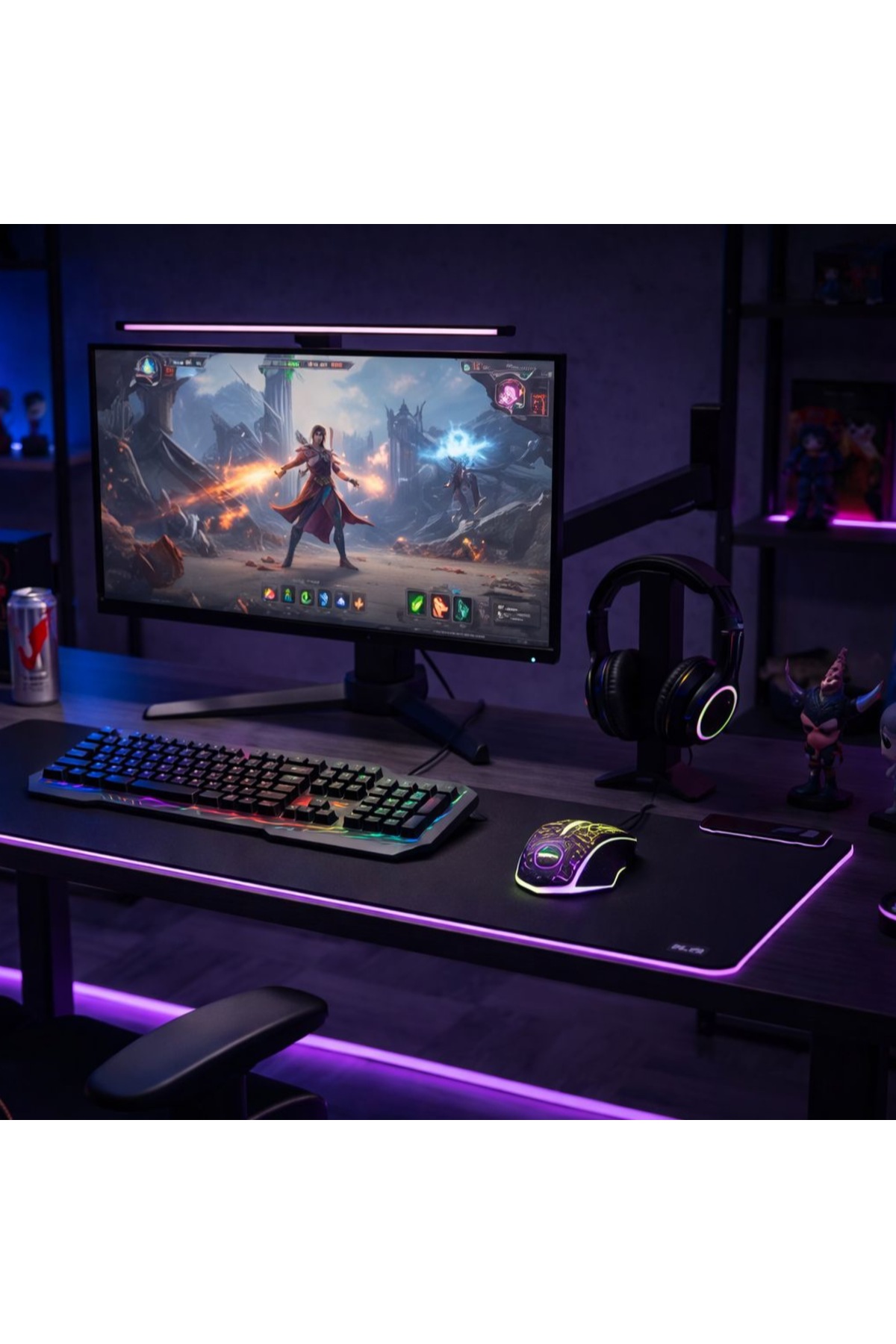 Al-NET Mekanik 105 Tuşlu | RGB LED Işıklı, Kablolu Oyun Klavyesi+Fare