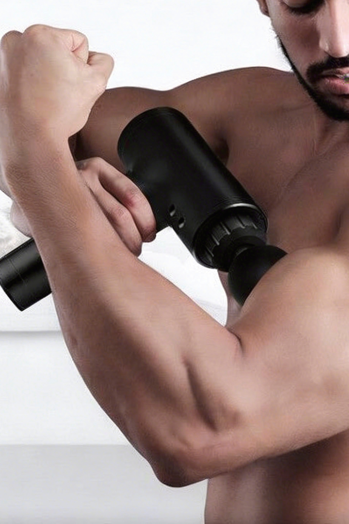 AMG35 Şarjlı Masaj Tabancası 24W | 3 Kademeli Titreşimli Massage Gun | 4 Başlıklı Profesyonel