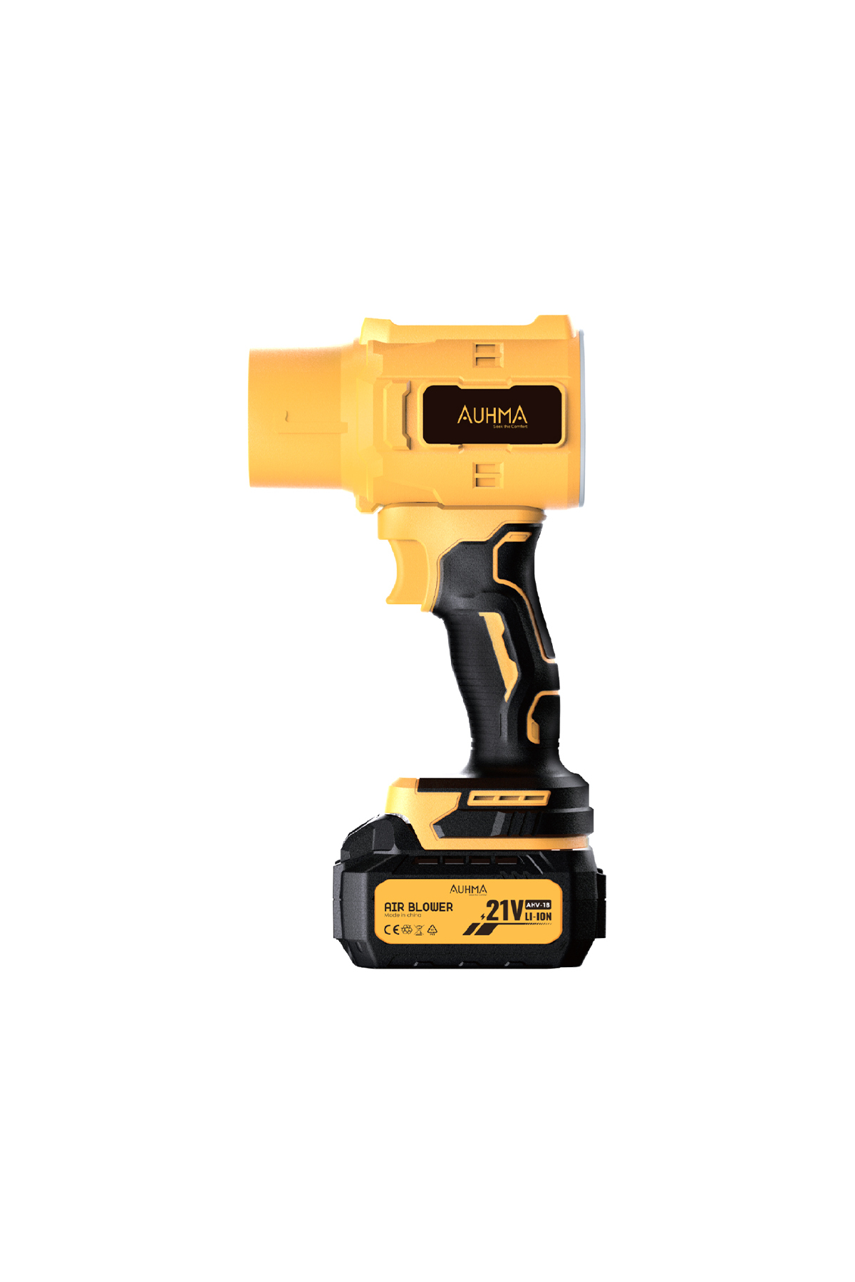 AUHMA AHV-18 Şarjlı Turbo Fan Hava Üfleyici 21V Kömürsüz Motor (Brushless) - 32.000 RPM 12000mAh Güç