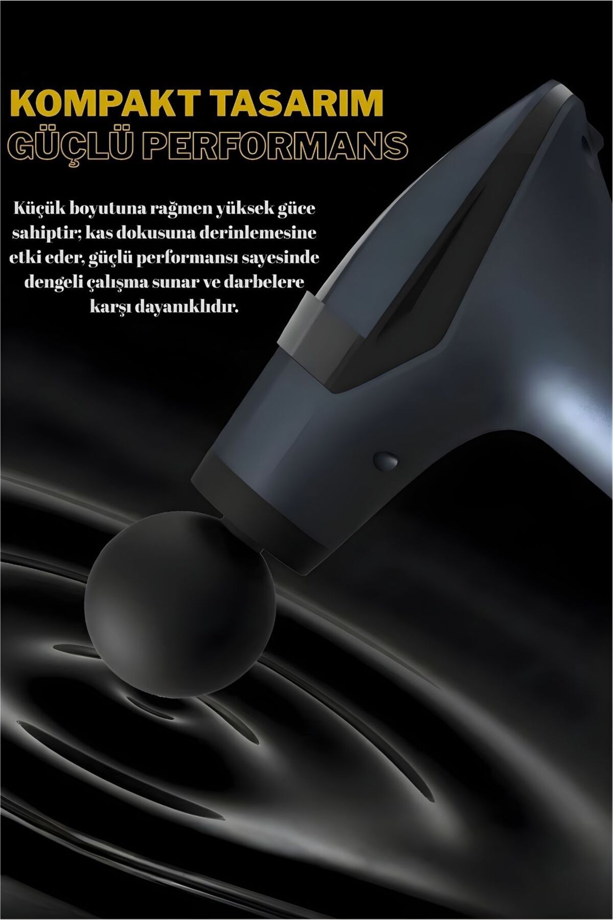 AUHMA AMG29 5 Başlıklı 12 Seviyeli 3200RPM Type-C RGB LED Profesyonel Masaj Tabancası