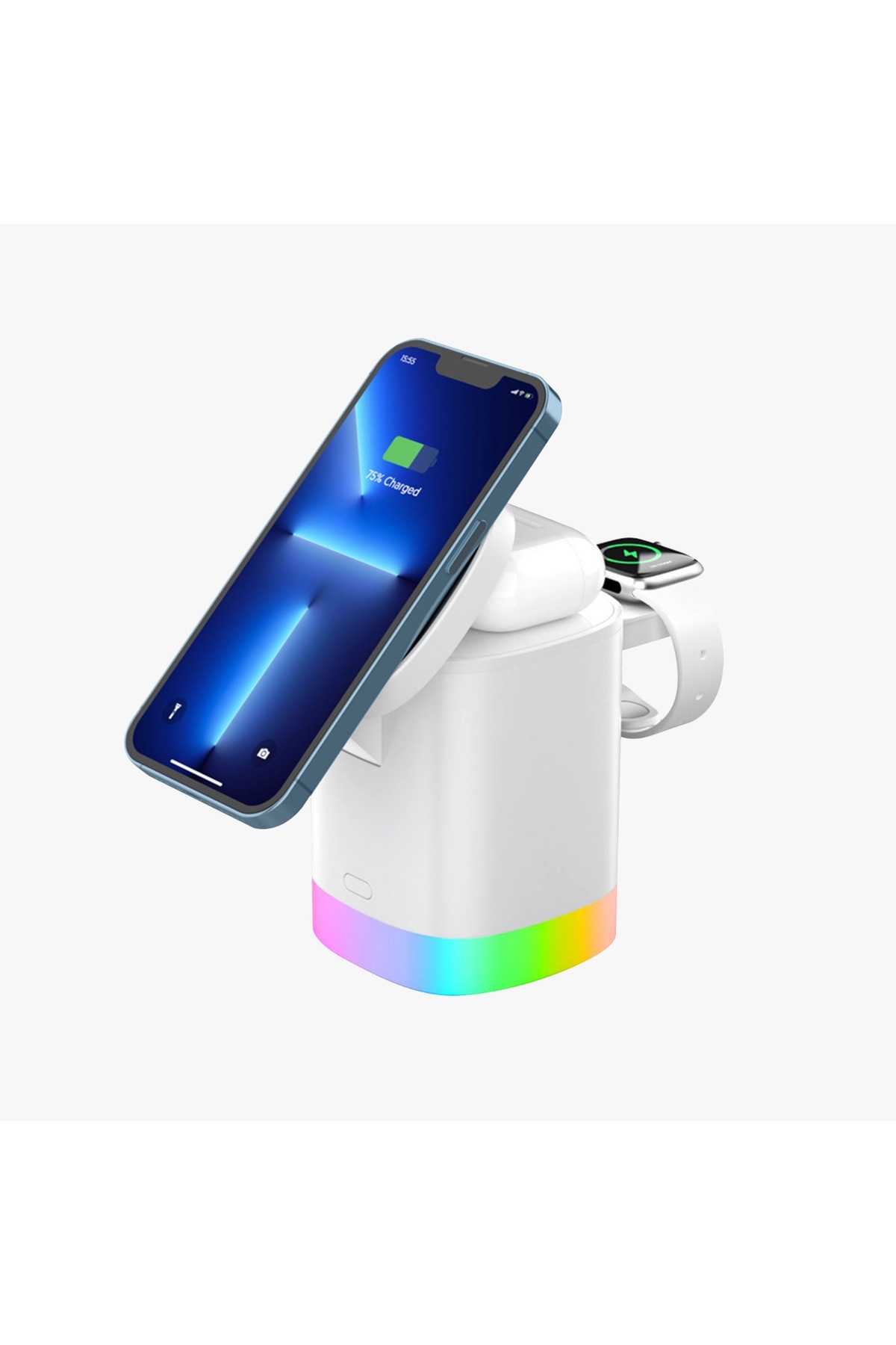 AW13 3In1 15 Watt Kaanabilir Wireless Şarj Standı