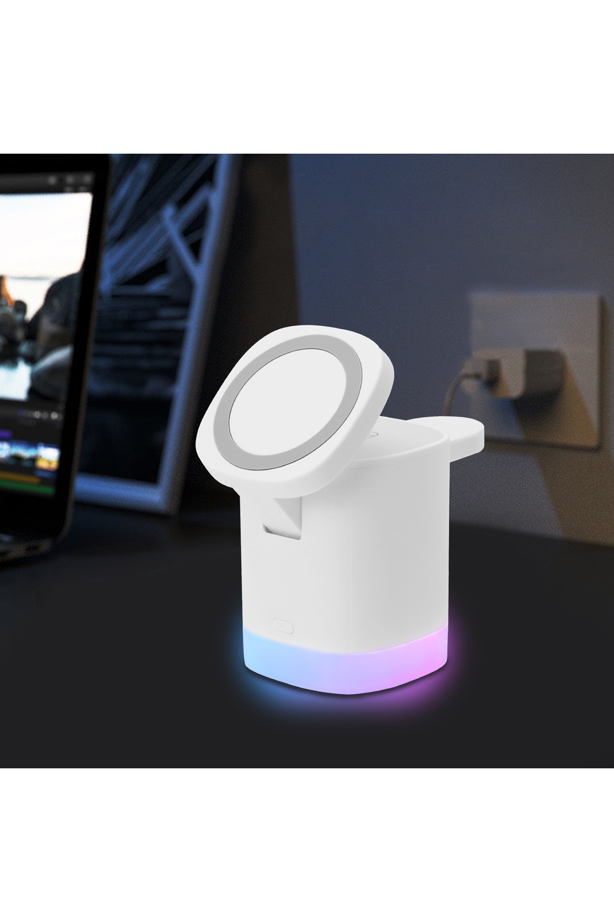 AW13 3In1 15 Watt Kaanabilir Wireless Şarj Standı