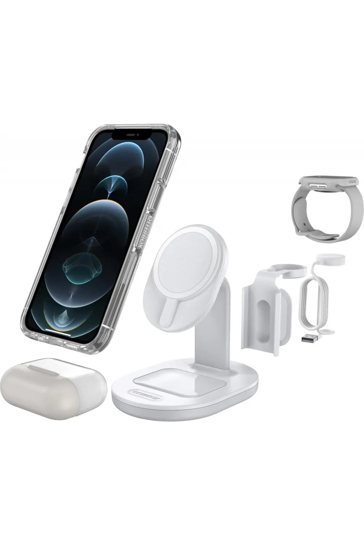 AW18 3in1, 15 Watt Mıknatıslı kablosuz Şarj Stand