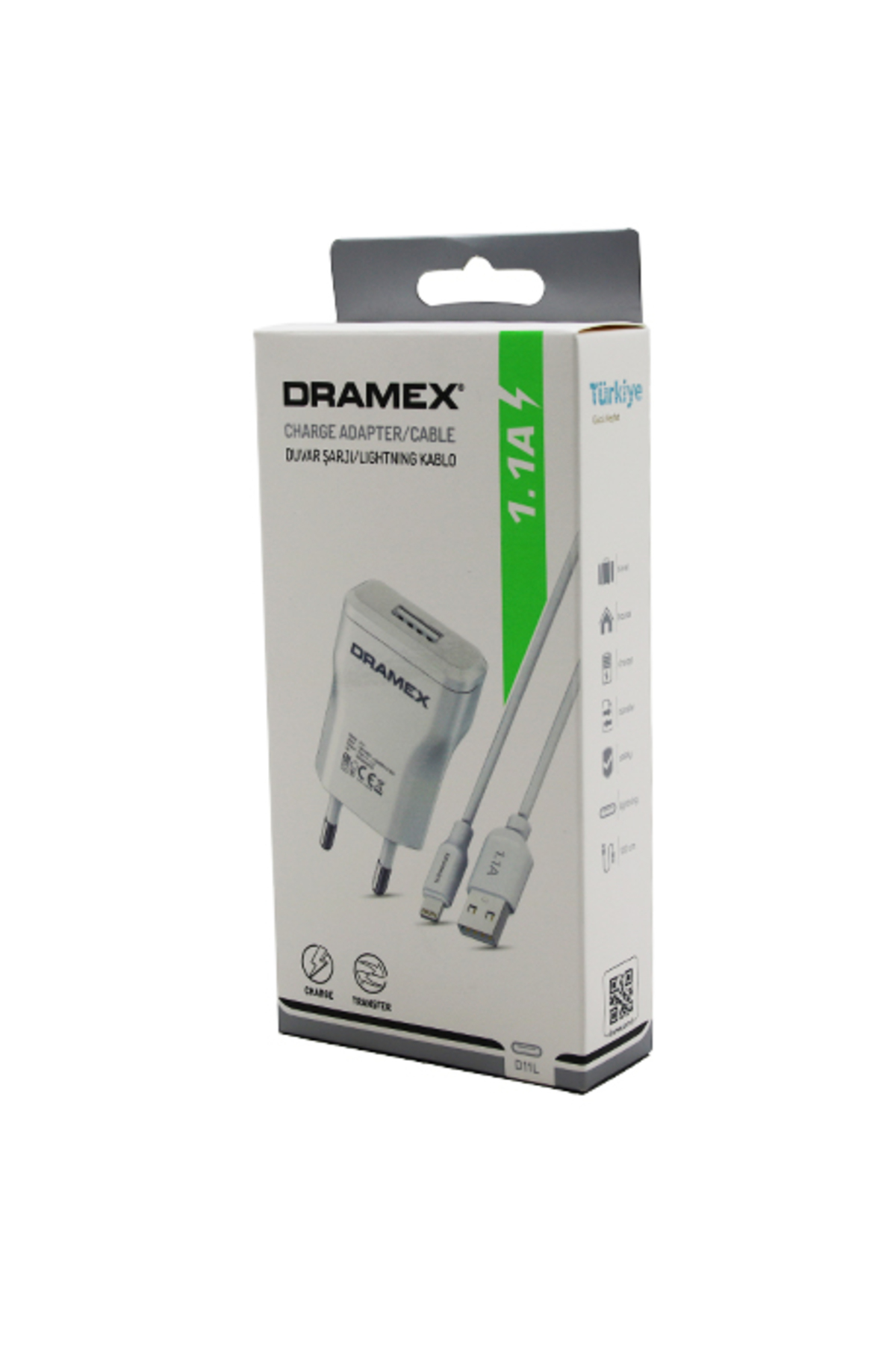 D11L İPHONE USB SET LIGHTNING 1.1A EV ŞARJ ALETİ (4324)
