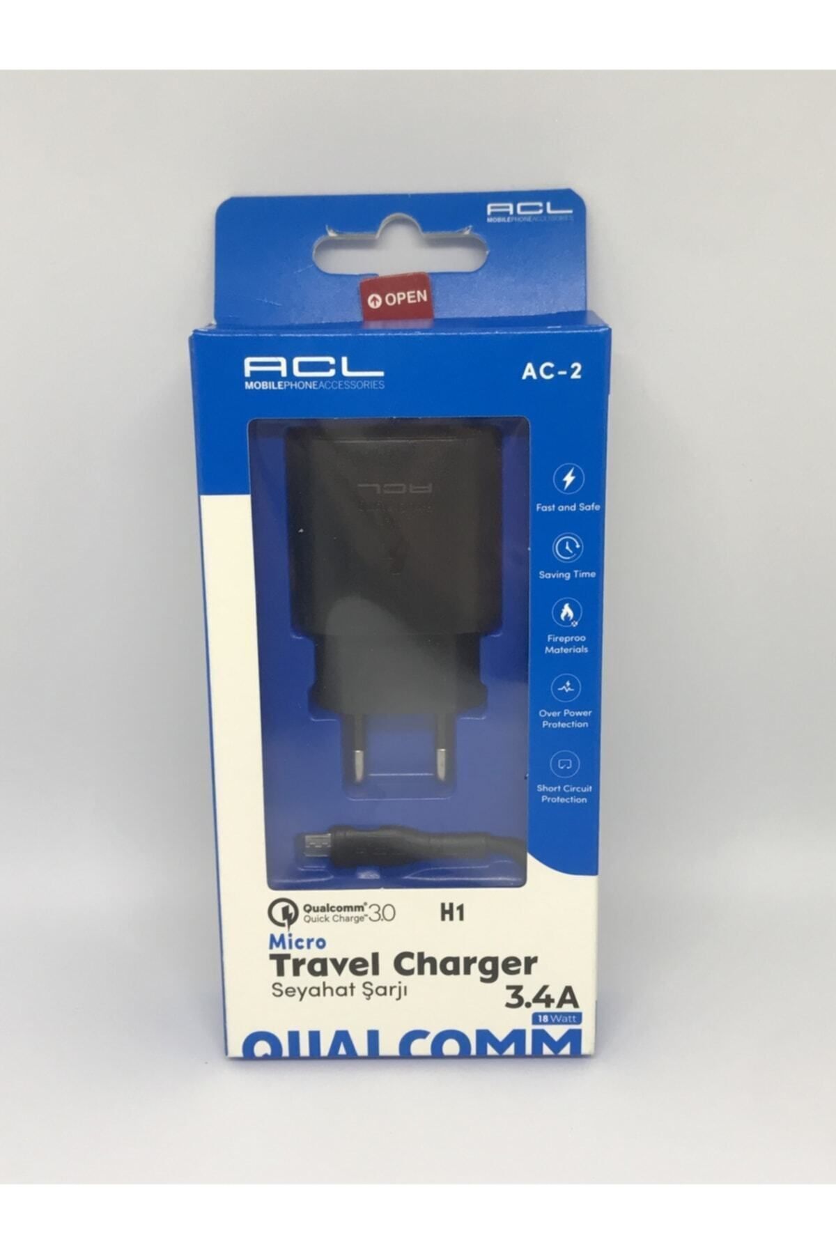 H1 18 Watt Qc 3,0 Mikro Kablolu Seyahat Şarj