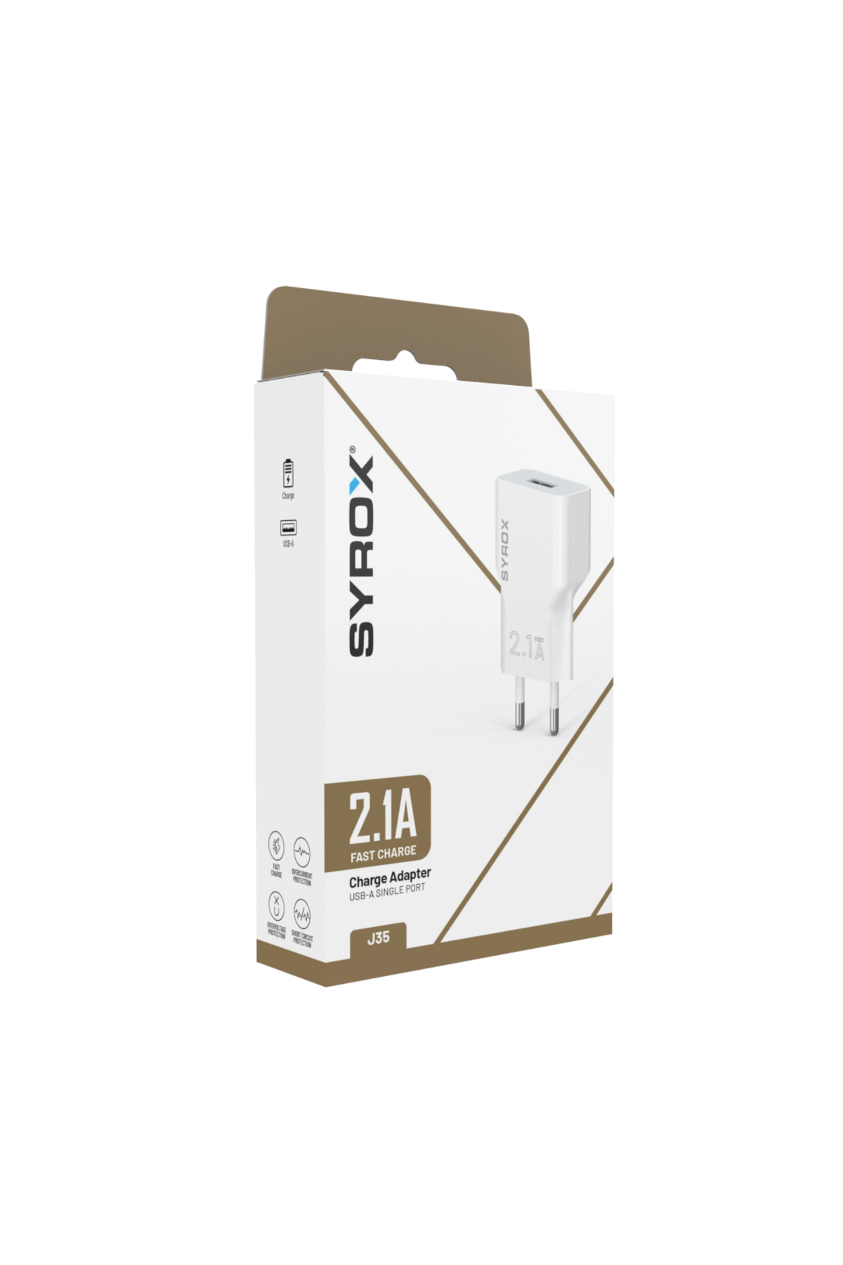 J35 2.1 Mah 1 Usb Uyumlu Giriş Başlık Duvar Şarj