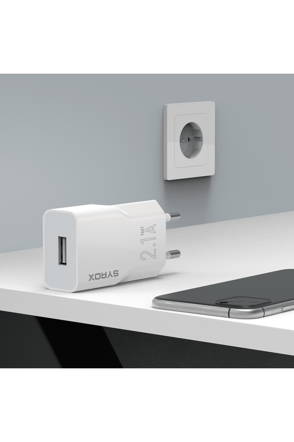 J35 2.1 Mah 1 Usb Uyumlu Giriş Başlık Duvar Şarj
