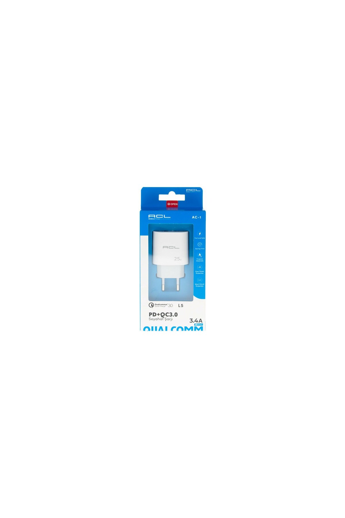 L5 25 Watt Usb-C Girişli Pd Seyahat Şarj Başlığı