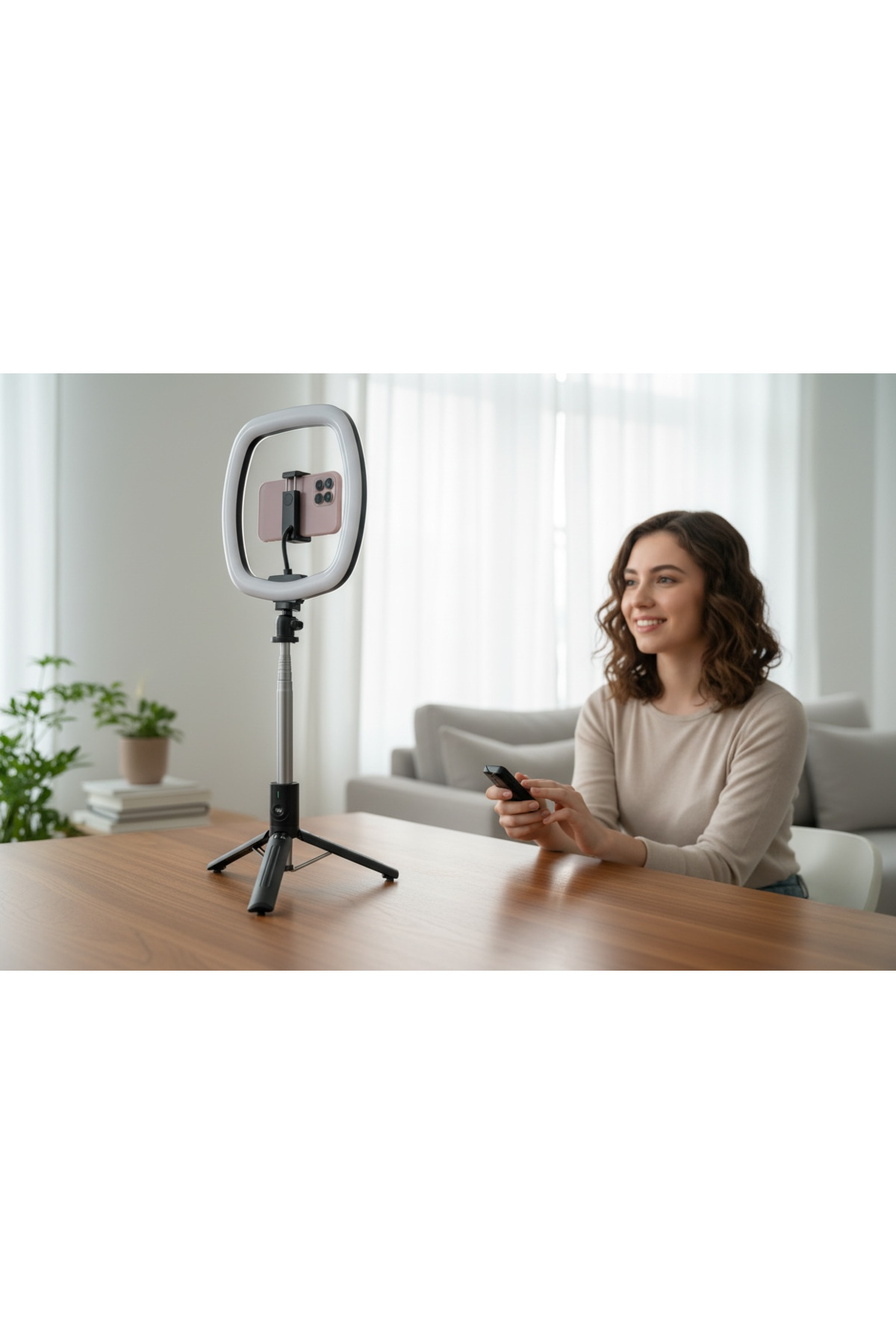 SELFİE STİCK TRİPOD RGB RİNG LİGHT