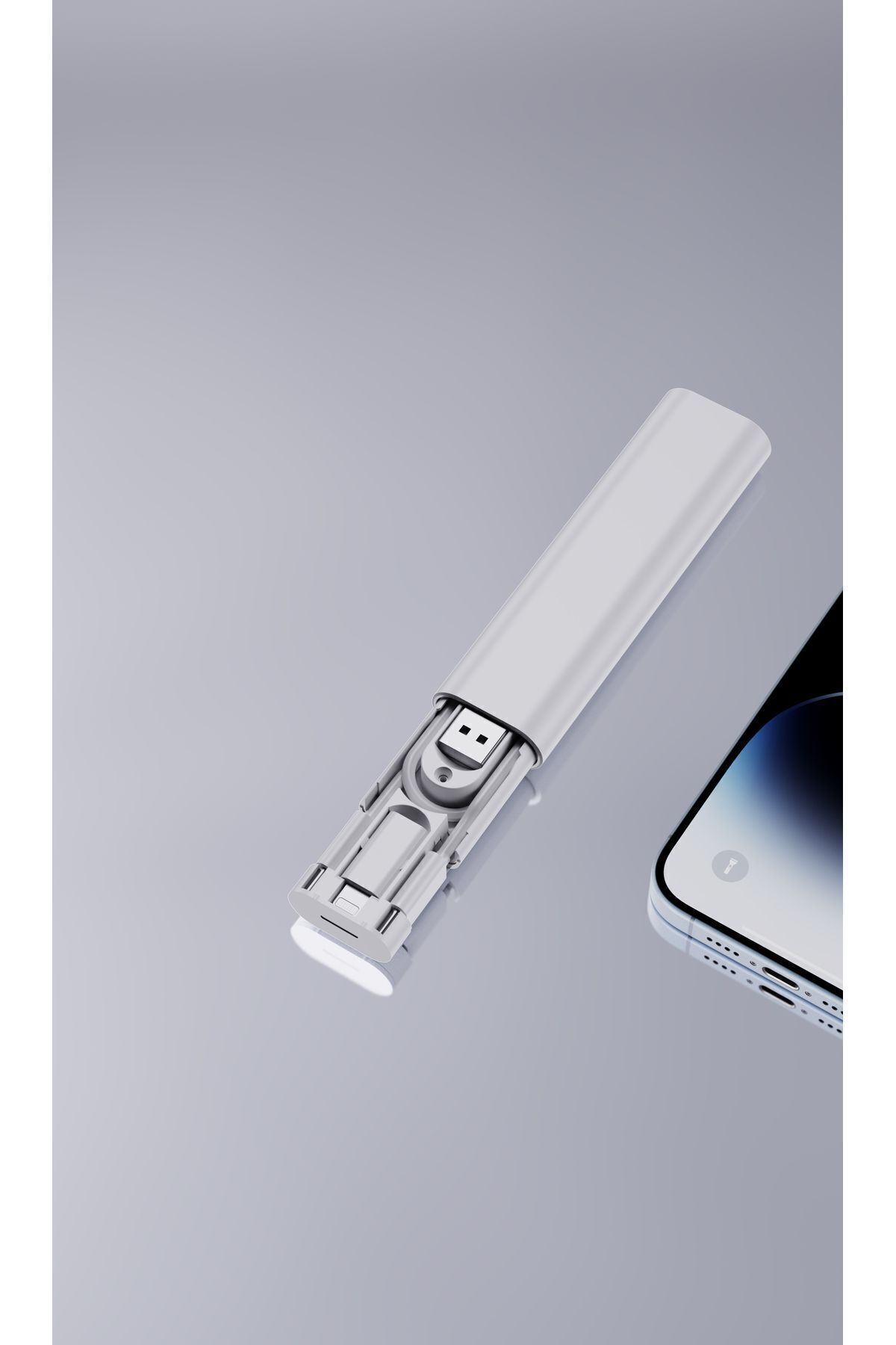 Seyahat Kiti, 7 In 1 Çok Işlevli Type-C, Usb, Micro Lighting Port, Iphone, Android pc çevirici