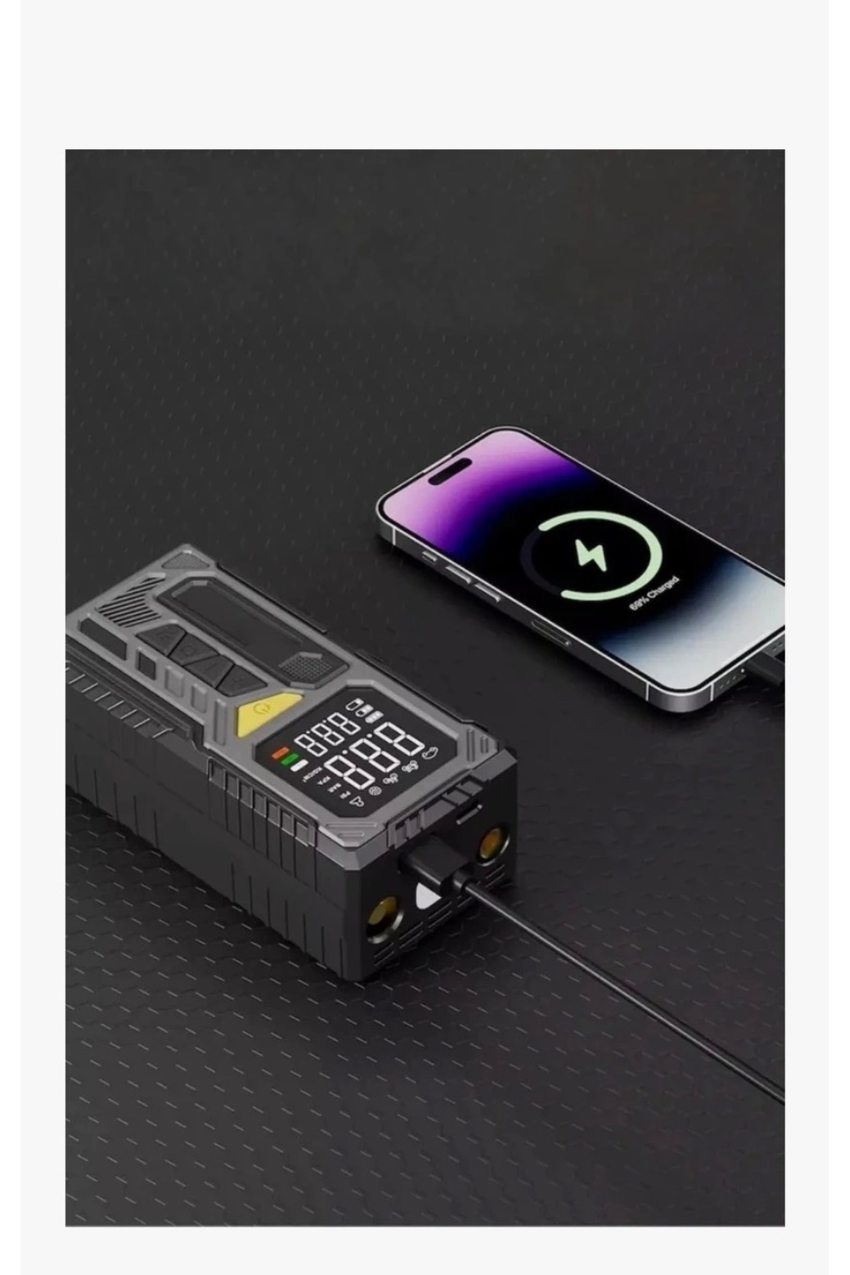 TAŞINABİLİR KOMPRESÖRLÜ HAVA POMPASI 4000 mAh