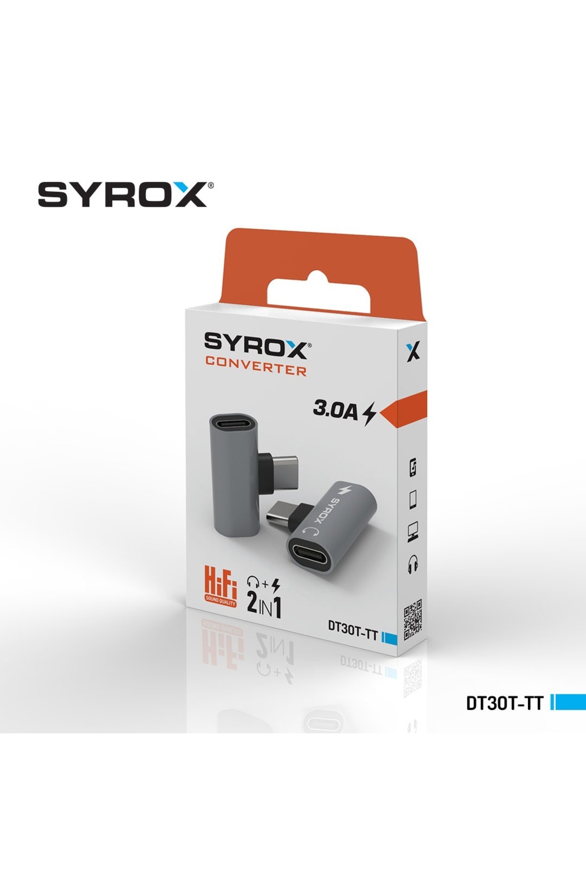 Type-C to Kulaklık ve Hızlı Şarj Girişi Çevirici Çoklayıcı Çoğaltıcı Splitter Adaptör 2in1 HiFi 3.0A